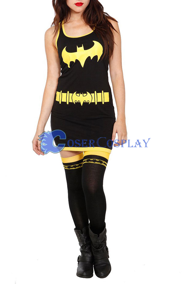 Batgirl Cosplay Costume Bodysuit Dress